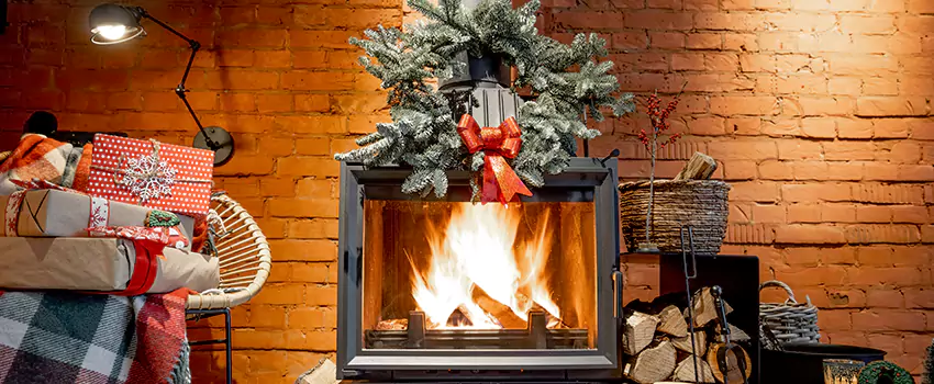 Travis Industries Linear Gas Fireplace Installation in Seguin, Texas